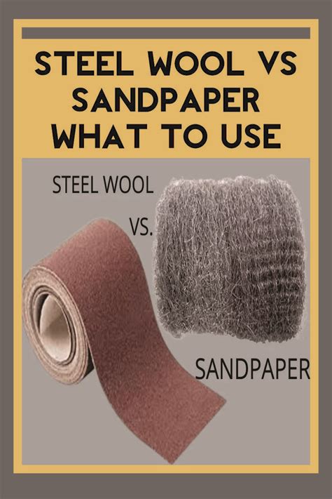 steel wool for sandpaper